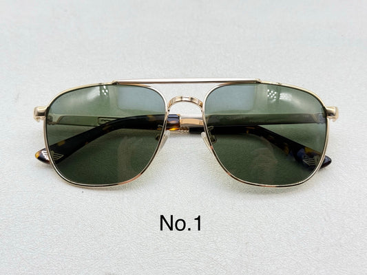 SPL890V Classic Rectangle Metal Sunglasses – 58mm