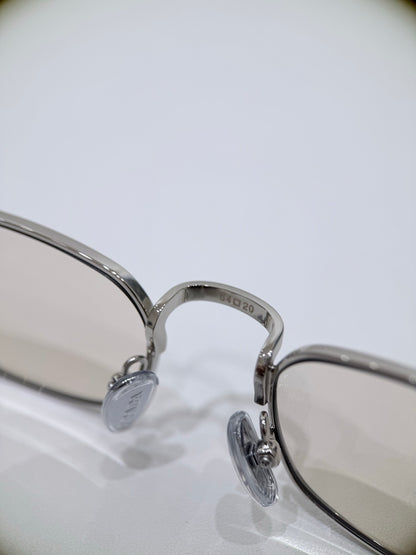 54mm- Unisex Slim Rectangle Metal Sunglasses – UV400 Lightweight Frame