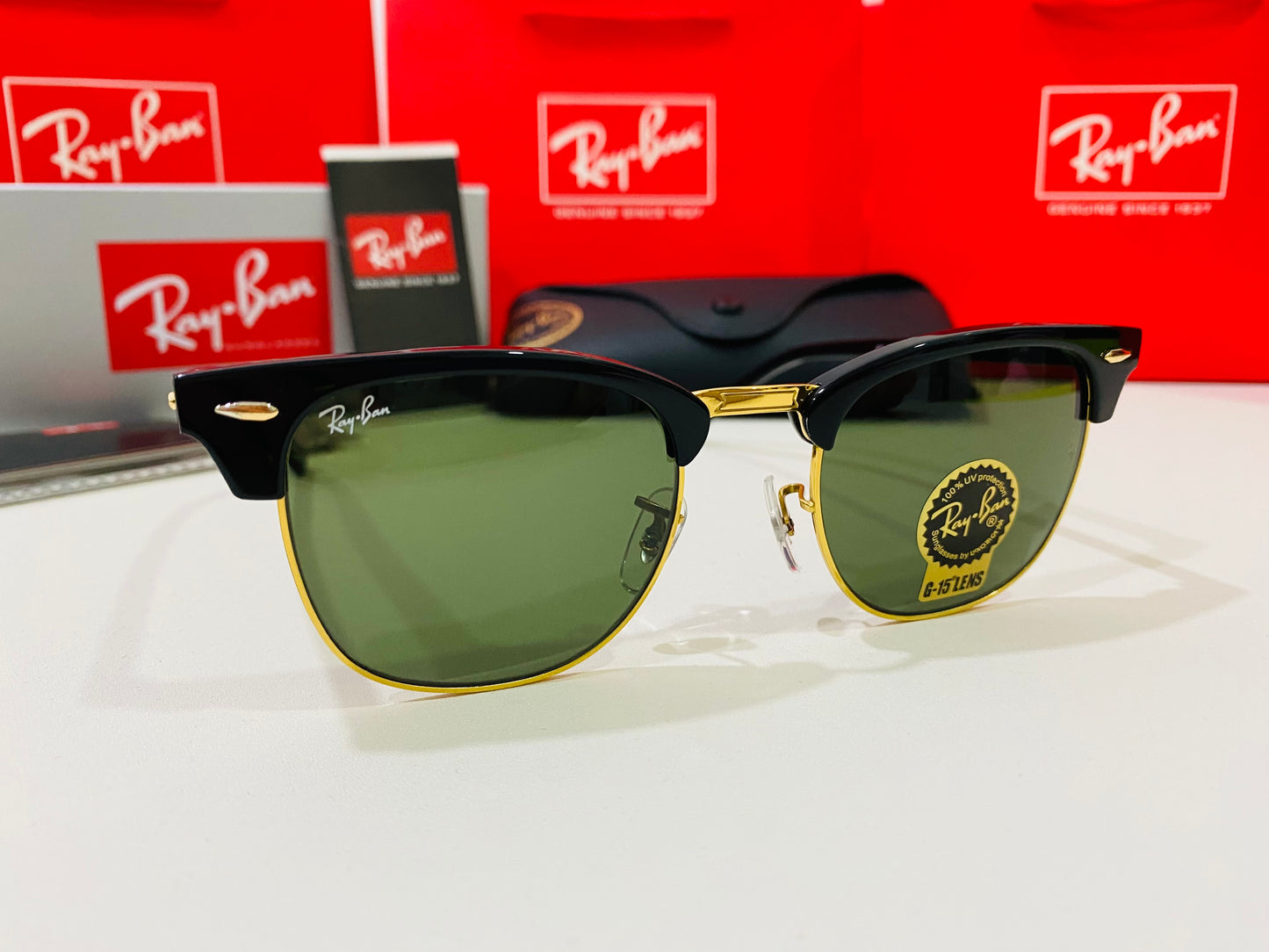 RAY-BAN RB3016 Clubmaster W0365