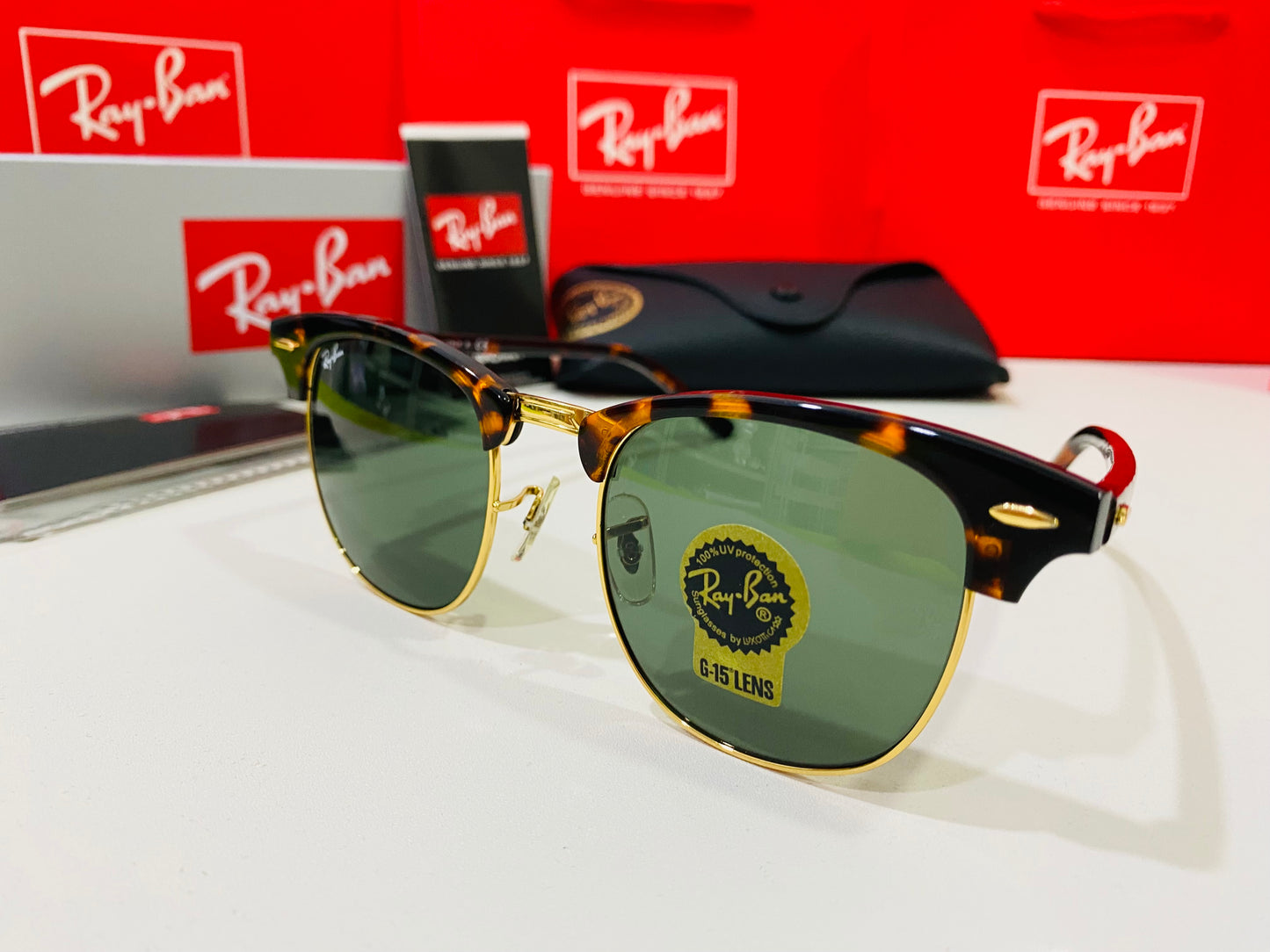 RAY-BAN RB3016 Clubmaster W0366