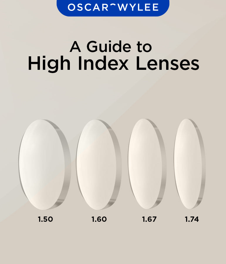 Prescription lens index 1.74 with anti blue light